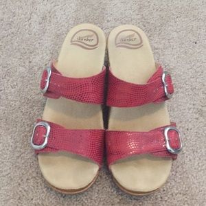 Pink Dansko sandals